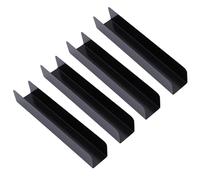 4Pcs Rectangle Cookie Cutter Set, Carbon Steel Long Non-Stick U-Shape Biscuit Cake Bread Molds for Baking, Cranberry Cookie Cutter