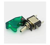 4pcs Red 12V 20A Racing Car Truck Boat Cover LED Push Button Rocker Toggle Switch Control IDGTTLDF(Green)