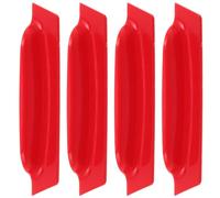 4pcs Red Abs Rear View Camera Rain Cover Waterproof Shield