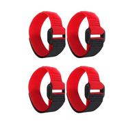 4Pcs Red Crow Rooster Collar, Crow Collar Rooster CollarNo Crow Noise Neck Belt for Roosters Collars, Harnesses and Leashes Nylon Prevent Chickens from Screaming Basic Dog Collars Basic Collars