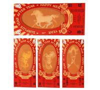 4pcs Red Envelopes Chinese New Year 2026, Year of The Horse 2026 Funny Pull Animation Chinese Red Envelopes