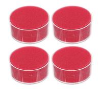 4pcs Red Finger Moistener Sponge Cup for Counting Paper and Documents