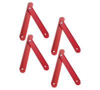 4pcs Red Galvanized Steel Ladder Stability Brace Step Ladder Hinge
