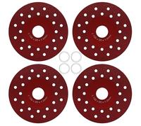 4Pcs Red Rock Slab Ceramic Cutting Disc for Angle Grinders Ceramic Discos Para Cortar Grinding Cutting Piece 1mm for Tile Marble Glass Granite Ultra-Thin Saw Bladewheel