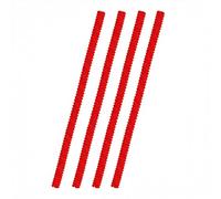 4PCS Red Silicone Oven Rack Protectors Heat Resistant Protection Toaster Baking Edge Shields Prevent Burns