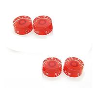 4PCS Red Speed Control Tone Volume Knobs for LP Les Paul Guitar