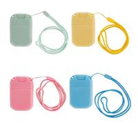 4PCS Refillable Perfume Bottle 20ml - Leakproof Travel Spray Bottles with Lanyards, Mini Atomizer Spray Bottle Set for Cosmetics, Essential Oils (4 Colors)
