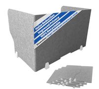 [4pcs] ReFind Desk Divider Pro. Workspace Foldable Privacy Screen and Acoustic Panel. Office Organiser for School or Office Desk (50cm x 50cm x 80cm)