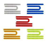 4pcs Reflective Scooter Stickers for Xiaomi M365 Pro, PVC Safety Decals to Improve Night Visibility and Road Crossing Safety, 7.5cm x 0.6cm Red/Blue/Black/Orange/Green/Silver