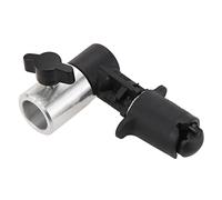 4pcs Reflector Holder Clip for Light Stand Black 17mm Hole | Plastic and Metal Build, Fastening Screws, Simple to Use for Reflector and Background Mounting