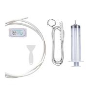 4Pcs Refrigerator Drain Clean Brush Wash Brush Suction Syringe Hose Fridge Cleaner Fridge 1.5m Stick Dredge Drain Hole Kit Tool