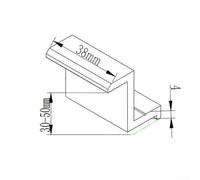 4Pcs Reliable End Clamps for PV Solar Panel Installation, Lightweight and Transportable (30mm)