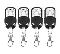4Pcs Remote Control Key Fob, Universal 4-channel Cloning Wireless Keyless Entry Remote Control Key Fob Replacement Fits for Cars, Garage Doors, Gate Doors, Alarm Systems 433.92mhz