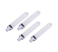 4pcs Replacement 9W U-shaped Nail Lamps Practical Nail Art Dryer Bulbs UV Lamp Tube Lights