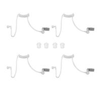 4PCS Replacement Air Acoustic Tube Walkie-talkie Headset Air Conduit with Fixing Clip for Retevis Motorola Kenwood Baofeng Walkie Talkie with Clip Safety Earphone