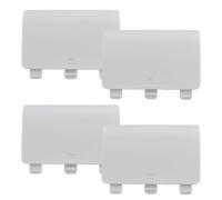 4PCS Replacement Battery Back Covers for Xbox One Controller - White ABS Plastic Shell - Durable Snap-On Repair Part for Controller Battery Door