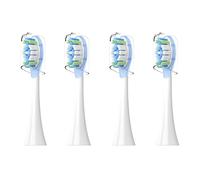 4PCS Replacement Brush Heads,Compatible for xiaomi, Oscillation Electric Toothbrush Pro ，Compatible for mijia， MES610 MES609 Toothbrush Head Soft Bristle(White)