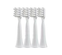 4PCS Replacement Brush Heads Compatible ForXIAOMI MIJIA T100 Sonic Electric Toothbrush Head Soft Bristle Nozzles White/Pink(4 Standard (White))