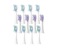 4PCS Replacement Brush Heads ForCompatible for Xiaomi Oscillation Electric Toothbrush Pro Mijia MES610 MES609 Head Soft Bristle(White)