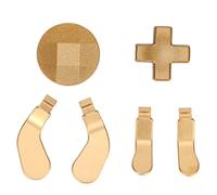4Pcs Replacement Controller Button for One Elite Series 2, Game Controller Direction Pads Trigger Paddles Parts Game Controller Parts for DIY Repair Accessories Kits Tools Golden