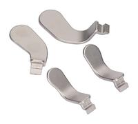 4Pcs Replacement Controller Paddles for One Elite Series 2, Stainless Steel Pads Trigger Paddles Parts Game Controller Parts for DIY Repair Accessories