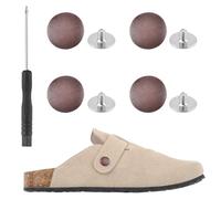 4pcs Replacement Rivets for Boston Clogs Shoes (Red Bronze)