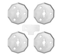 4pcs Replacement Rotary Blades for Fanttik C8 Nano Electric Scissors, Stainless Steel Cardboard Cutter Blade for Thin Plastics Leather Fabric Paper (Silver)
