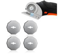 4Pcs Replacement Rotary Knife Blades Compatible with Worx WX082L 4V ZipSnip Cordless Electric Scissors, WA2300 Replacement Blades Fits RC2600K,RC2601, RC2602, WX080L, WX081L
