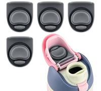 4pcs Replacement Stopper Compatible with Owala FreeSip 24oz 32oz, Water Bottle Top Lid Gasket for Owala 16/19/24/32/40oz Seal Bottle Cap Mouth Stopper Part Silicone Plug 4*Deep Grey