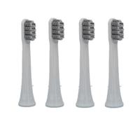 4pcs Replacement Toothbrush Heads, Compatible with Xiaomi | T100, MBS302, Smart electric toothbrush, high-density bristles, plastic, adults(GRAY)