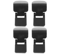 4pcs Reptile Tank Latch for Turtle Enclosures, Secure Plastic Lock | Black Smooth Finish, Corner Mount Design, Quick Feeding Access for Breeders, Home Aquarium Setup