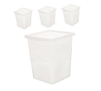 4pcs Reptile Ventilation Box with Multihole Design Plastic Terrarium