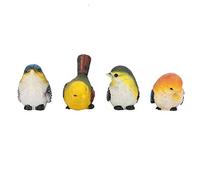 4Pcs Resin Birds Animal Figurine Model Decoration Lawn Garden Courtyard Art Craft Hanging Ornaments