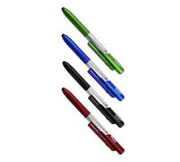 4Pcs Retractable Styluses Tip Ballpoint Pens 1.0mm Smooth Writing Pen LED Light Metal Pen Ball Point Pens Mediums Point Retractable Ball