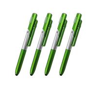 4Pcs Retractable Styluses Tip Ballpoint Pens 1.0mm Smooth Writing Pen LED Light Metal Pen Ball Point Mediums Point Styluses Tip Ballpoint