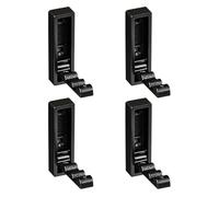 4Pcs Retractable Wall Hook for Bathroom Foldable & Space Saving Wall Upgrades for Hanging Clothes & Accessories Metal