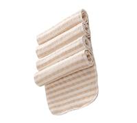 4pcs Reusable Diaper Liners 3-Layer Organic Cotton Brown