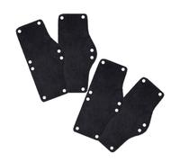 4pcs Reusable Hard Hat Sweatband Liner, Black for Workers | Polyester, Clip-on Attachment, Sweat-absorbing and Skidproof, Summer Use on Construction Site