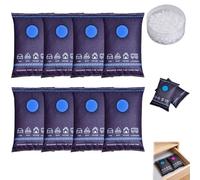4Pcs Reusable Silicone Dehumidifier Bags,2026 New Safe Dehumidification Bag Desiccant,Moisture Absorber Packs For Windows Home Car Basement Rv Boats Closet (8PC)