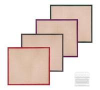 4pcs Reusable Silicone Liner for Baking Mat Sheet Cuisinart TOA-60/TOA-65/TOA-70, 26x29cm/10.2x11.4in High-Temperature-Resistant Rectangle Air Fryer Accessories Kit for Convection Toaster Oven