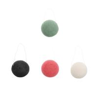 4pcs Reusable Sponge Face Washing Puff for Makeup Removal | Moisturizing Cleansing Skin Pores, Sponge Material, Household Beauty Tool, Simple Refreshing Face Wash Random Color