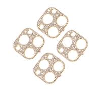 4pcs Rhinestone Lens Protectors for Premium Camera Lens Cover Stylish Shiny Design Maximum Scratch Protection Elegant Look Compatible