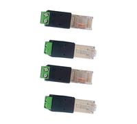 4Pcs RJ45 Male To 485 Connector Splitters Replacement Screw Terminals Adapters Converter Networks Connector Enduring Screw Terminals Adapters Converter