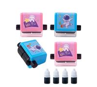 4PCS Roller Digital Teaching Stamps CHUNLINLAODA Maths Roller Stamp Additions Subtraction Division Multiplication Smart Math Problem Stamp Roller Maths Learning Roller Stamp (Multicolor 1)