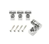 4PCS Roller Guitar String Trees Guides Retainers, Chrome String Retainers with Mounting Screws for Fen-der St-rat/Te-le, Locking String Guides for Electric Guitar Tuning Stability