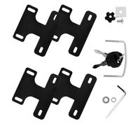 4pcs Roof Rack Fasteners Crossbar Clips Iron Black Holder