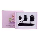 4pcs Rose Quartz Jade Yoni Egg Set Crystal Yoni,Obsidian,4 Sizes