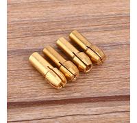 4pcs Rotary Multi Tool Brass Collets Adapter Nut Kit, Compatible with Most Rotary Tools, Clamping Diameter 1mm 1.5mm 2.35mm 3.2mm, Compact and Lightweight for Installation Drill,