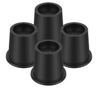 4Pcs Round Bed Riser Lift Height of 4 Inch Adjustable Furniture Risers Heavy Duty Riser with Strong Space Saving for Beds, Desk, Sofas, Tables, Chairs