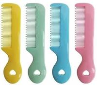4Pcs Round Colorful Tip Bristles Baby Cute Comb Baby Grooming For Sensitive Scalp Skin, for Nursery Newborn Infant Girl Boy Kids Comb Baby，Grooming and Healthcare Kits，Baby Comb，Baby Grooming Kit